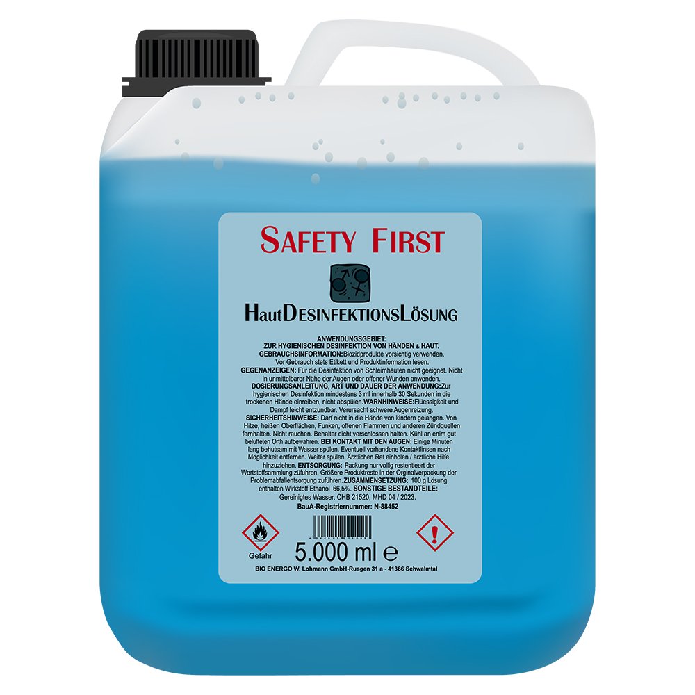 Safety First - Haut Desinfektions Lösung 5.000ml