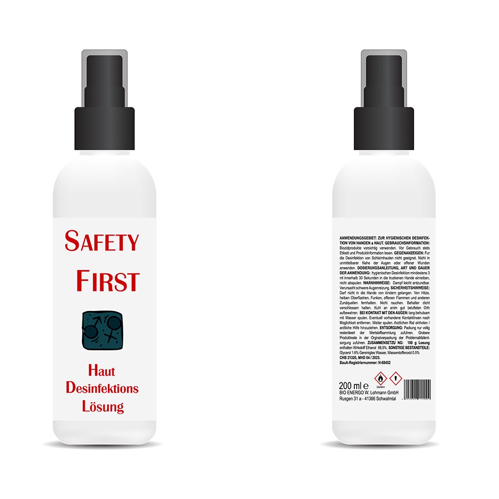 Safety Fitrst Desinfektions Lösung 200ml