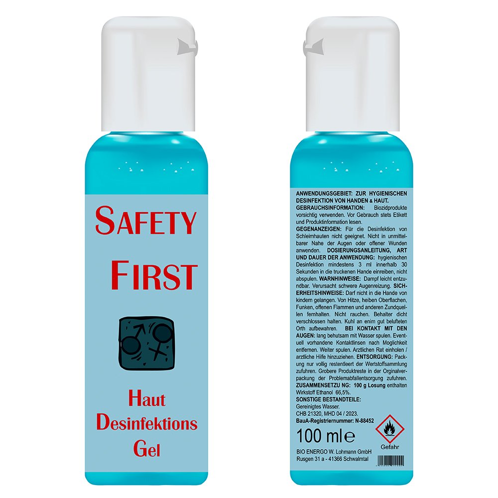 Safety First - Haut Desinfektions Gel 100ml